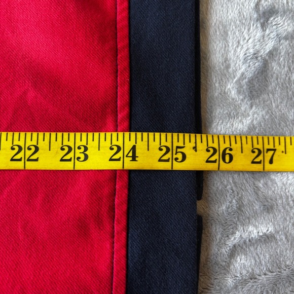 Cafe au Lait Red Navy Striped Track Jacket Full Zip G/L Made in Canada - Picture 9 of 10